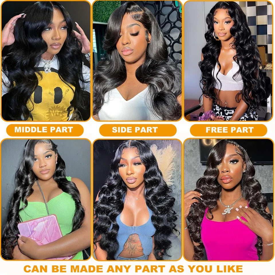 Body Wave Lace Front Wigs Human Hair 13x4 HD Lace Front Wigs Human Hair Pre Plucked Body Wave 13x6 Lace Frontal Wigs Human Hair