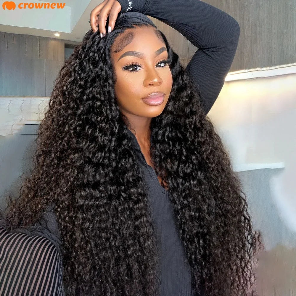 Glueless Wigs Curly Human Hair Wig 13x6 HD Lace Front Human Hair Wig Loose Water Wave Curly 13x4 Lace Frontal Wig Human Hair
