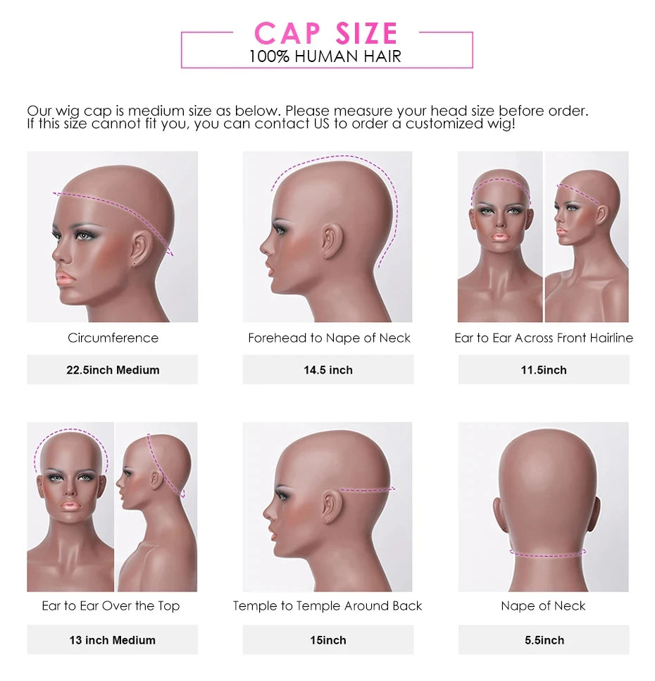 Headband Wigs-Water Wave Headband Wigs Human Hair For Women, 16-24 Inches Remy Hair Full Machine Made Black Curly Hair Band Wigs