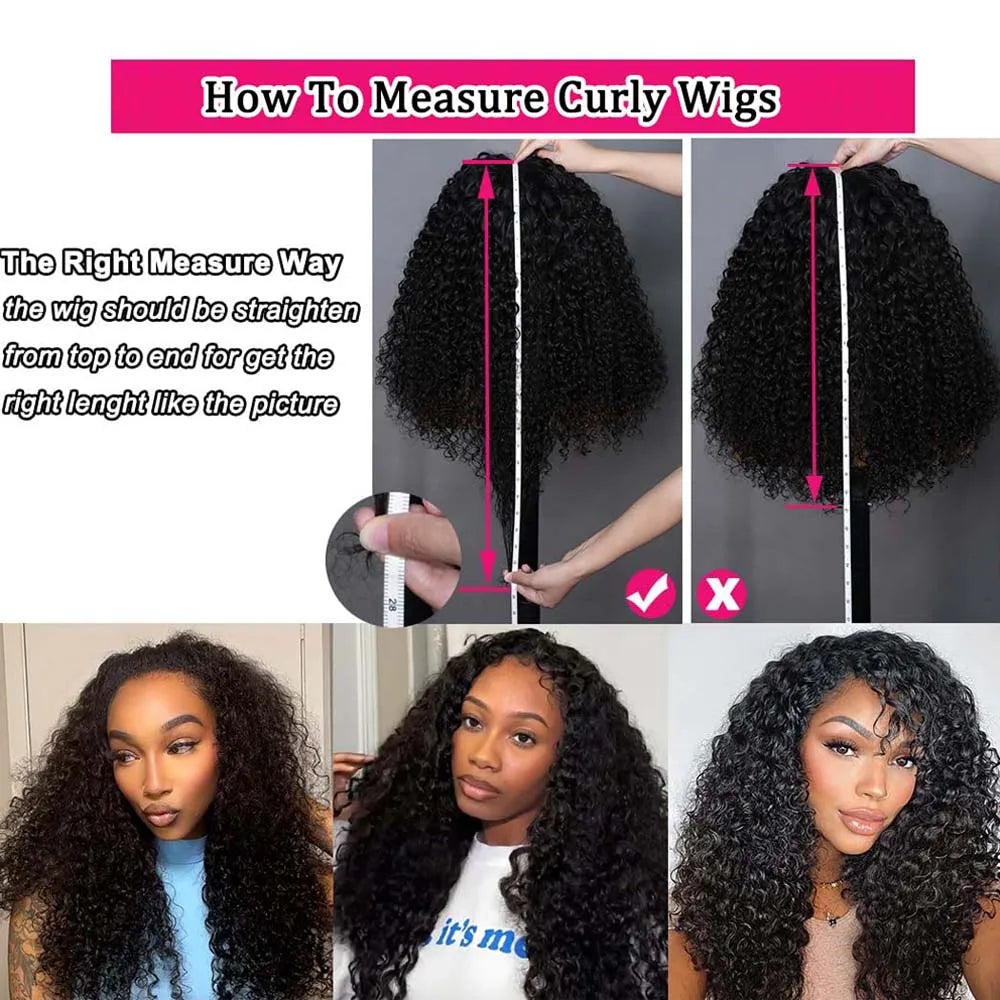 Kinky Curly Wig Human Hair Lace Front Wig Curly Wigs 13x4 Lace Frontal Wig Frontal 13x6 Lace Curly Lace Front Human Hair Wig