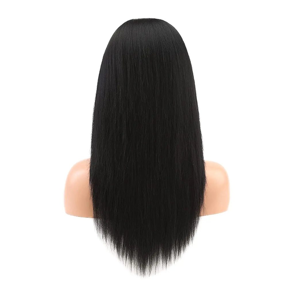 18-26 Inch Headband Wig for Women Black Straight Synthetic Glueless Heat Resistant Natutal Looking for Daily Party Use