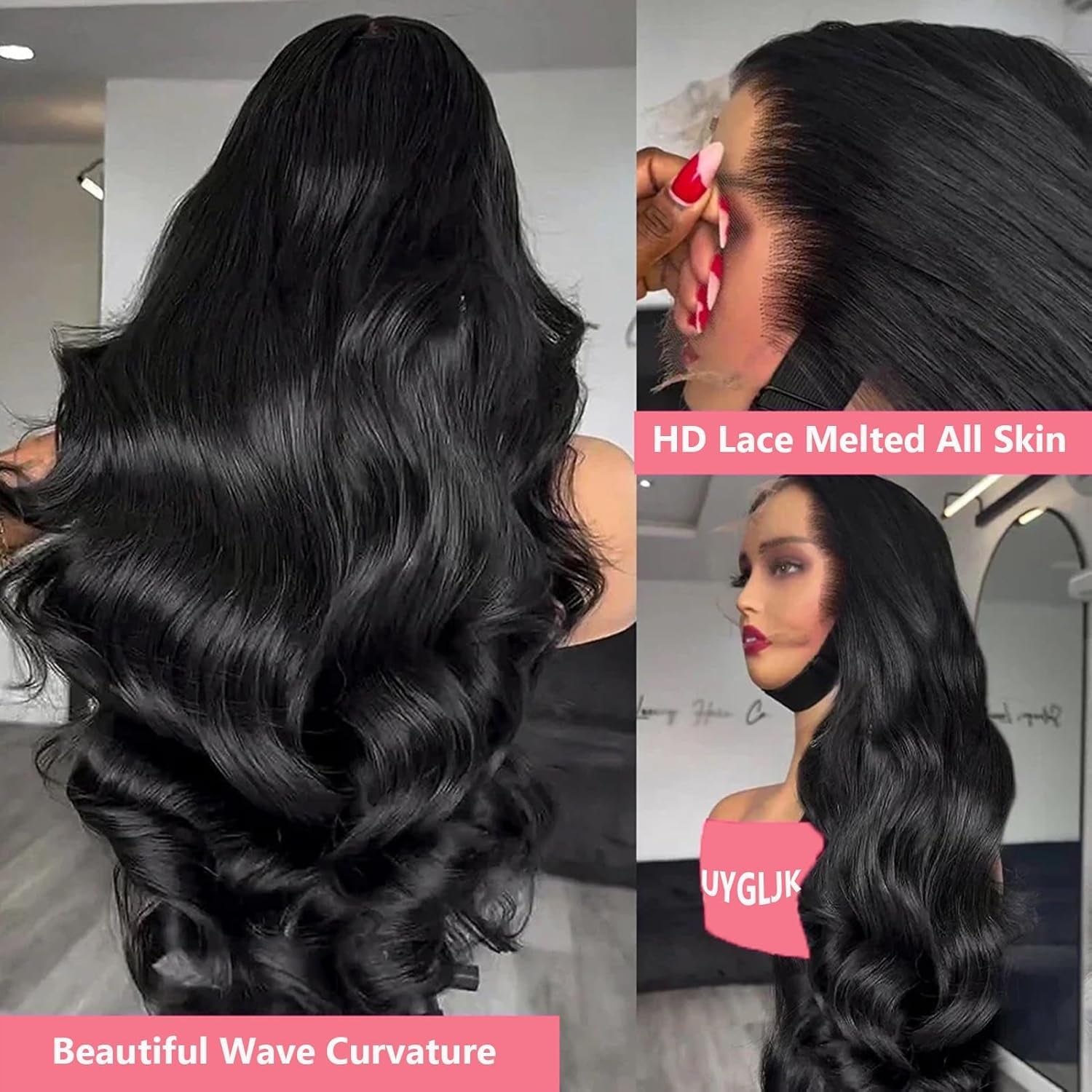 20 Inch Body Wave Lace Front Wigs Human Hair 180% Density, Glueless Wigs Human Hair 13X4 HD Lace Frontal Wigs Human Hair for Women Pre Plucked with Baby Hair Body Wave Human Hair Wig